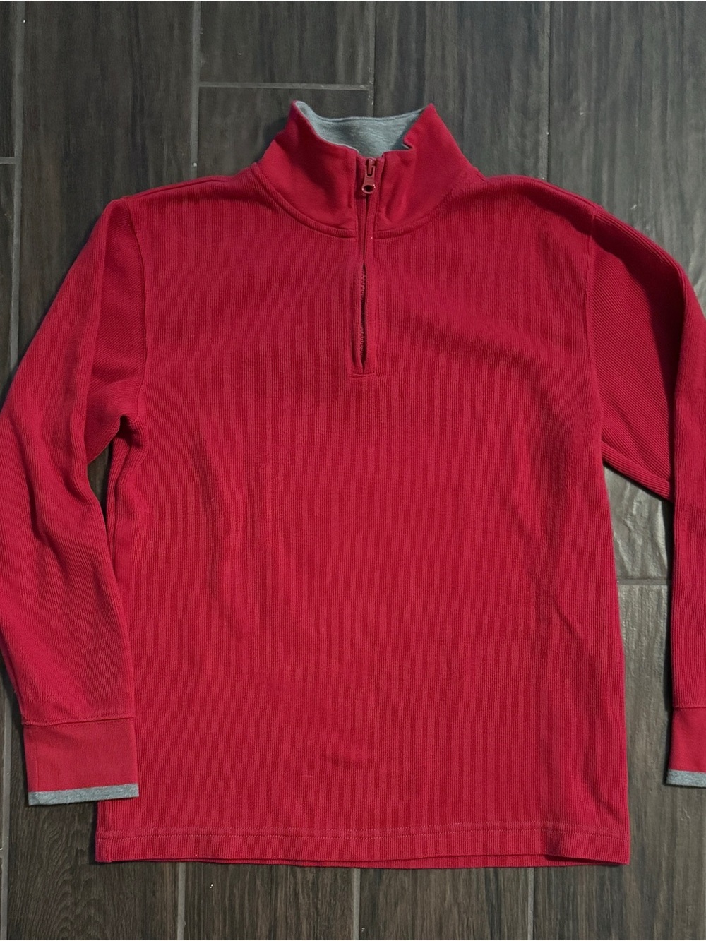 GAP Boy’s Bright Red Half-Zip Sweater